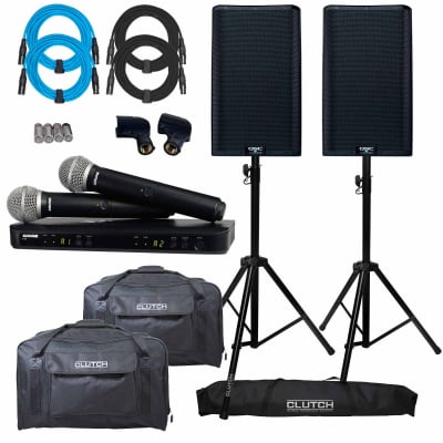 QSC K12.2 12" Powered Active DJ PA Speakers + BLX288/PG58 Wireless Mic System (H11 Band) image 18
