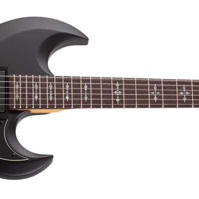 Schecter Demon S-II 6-String RH Electric Guitar-Satin Black image 4