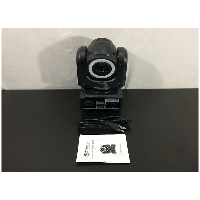 ColorKey Halo Beam QUAD compact moving head with a color changing LED halo - Customer Return image 1