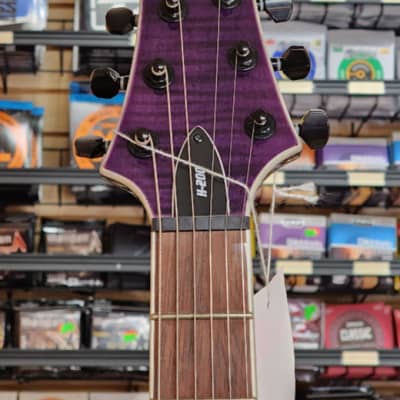 ESP LTD H-200 FM See Thru Flame Maple Purple electric guitar image 4