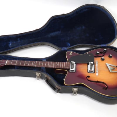 1962 Martin  F-65 Electric Guitar - Shaded Sunburst - DeArmond Pickups - Original Case image 16