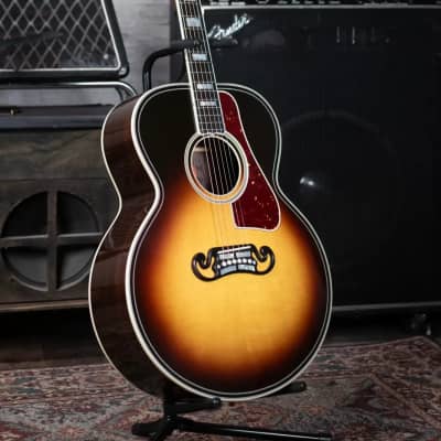 Gibson SJ-200 Western Classic Jumbo Acoustic Guitar - Vintage Sunburst with Hardshell Case image 11