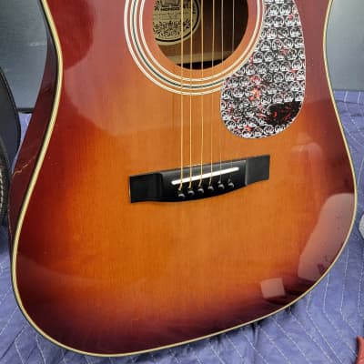 MINT!! Hondo H125SH  Early 80s  Tobacco Burst Acoustic Guitar for sale