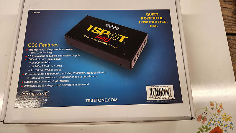 Truetone  One Spot Pro CS6 Low Profile Power Supply 2022 - black image 1