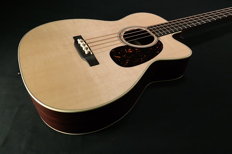 Martin Guitar BC-16E with Gig Bag, Acoustic-Electric Bass Guitar, Sitka Spruce and East Indian Rosewood Construction, Gloss-Top Finish, M-14 Fret, and Low Oval Neck Shape 198 image 1