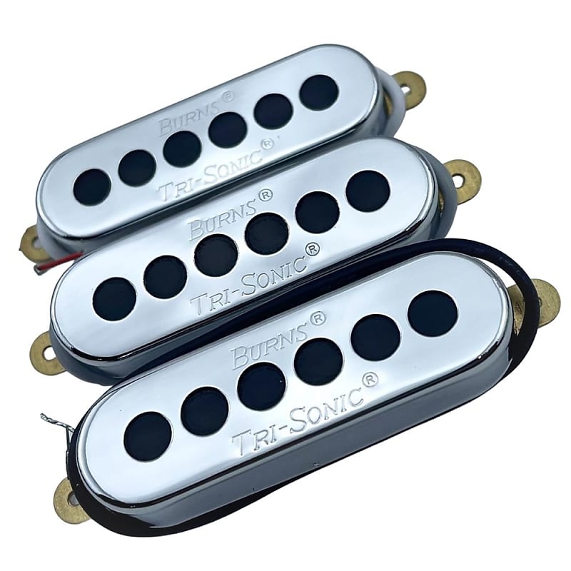 Burns Alnico V TriSonic Single Coil Pickup Set Neck Middle Reverb