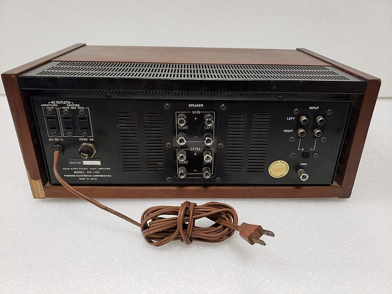 Pioneer パワーアンプ SM-100 Pioneer Basic Amplifier SM-100 + Control Amplifier SC-100 | eBay