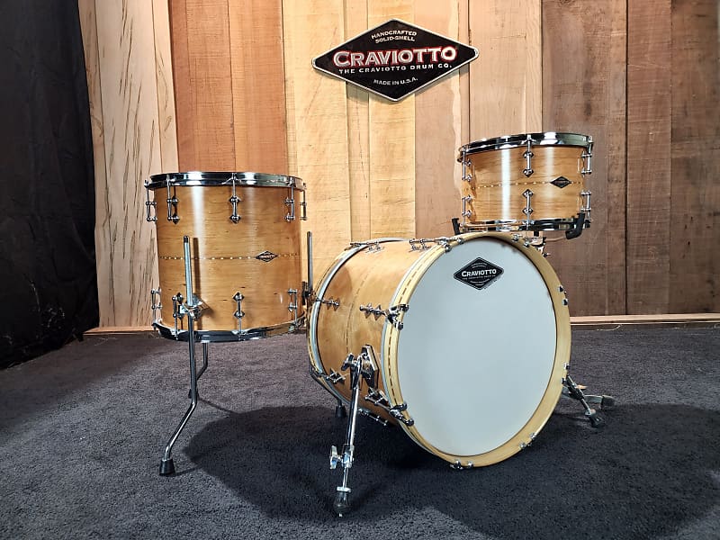 Craviotto 12/14/18 solid cherry drum set. image 1