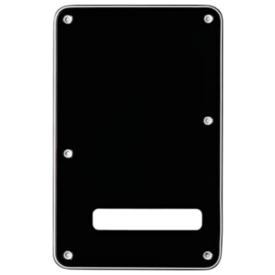 Fender Strat Tremolo Backplate black 3-ply - Guitar Part image 1