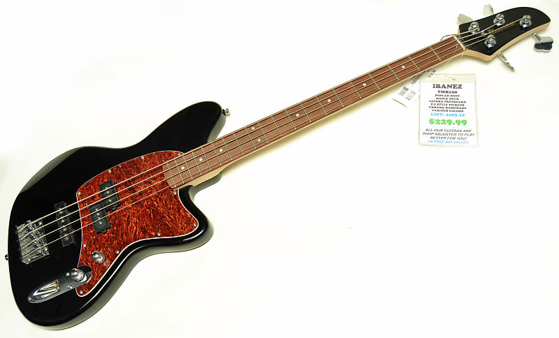 Ibanez TMB100 Electric Bass Guitar Black Finish | Reverb