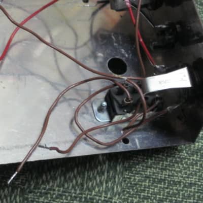 used vintage (mid to late 1970s) Electro-Harmonix Small Stone EH4800 USA TOP part of casing, color switch + screws, Power, In, Out Jacks +nuts/washers, some wires [NO: bottom part of casing, Circuit Board, CB Components, Pot, Switch, Light, Other Wires] image 20