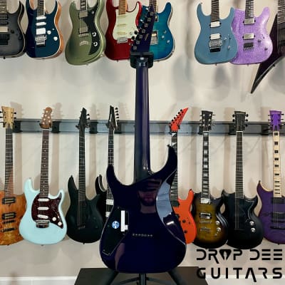 ESP E-II M-II 7 HT 7-String Electric Guitar w/ Case-Purple Natural Fade image 12