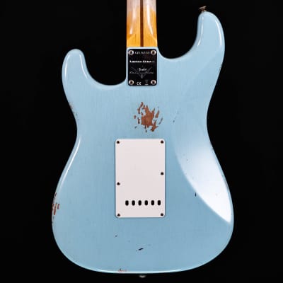 Fender Custom Shop LTD '57 Stratocaster Relic, Faded Aged Daphne Blue 7lbs 6oz image 9