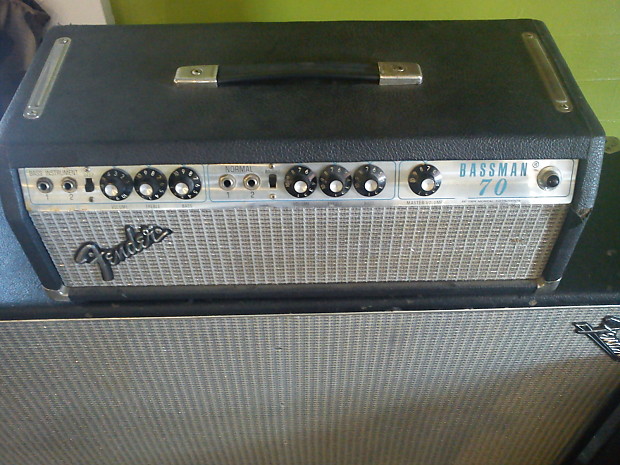 1979 Fender Bassman 70 Tube Head 'Silverface" image 1