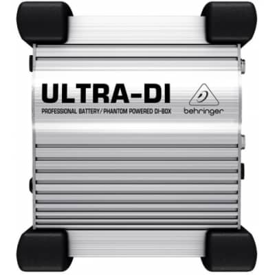 Behringer Di100 Direct Box Ultra Di Box Attiva A Batteria O Alimentazione Phantom Power +48 Volt image 3