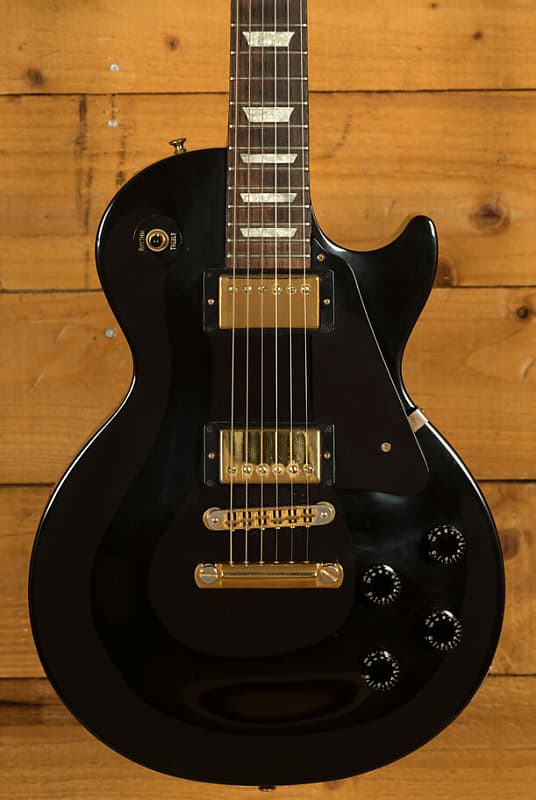 Gibson Les Paul Studio - Ebony Gold Hardware Used 2004 model | Reverb