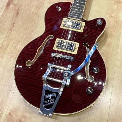 Gretsch G6659TFM Players Edition Broadkaster Jr. Center Block Single-Cut Guitar 2020 Dark Cherry Sta image 1