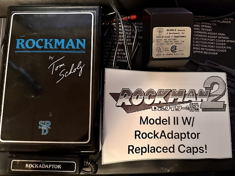 Rockman Model IIB ALL CAPS replaced RockAdaptor batt cover WORKS image 1