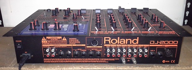 Roland DJ-2000 Mixer-Made In Japan-3 Band EQ's-MIDI Sync Out