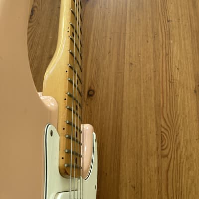 Maya Stratocaster (no Fender) lawsuit era Electric Guitar 1970s Shell Pink image 17