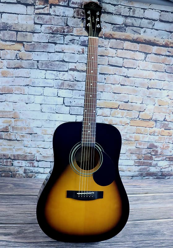Samick SMS100VS  Arched Back Dreadnought Acoustic Guitar-New Old Stock image 1
