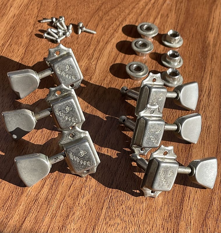 Gibson Tuners. Vintage, Complete set. Tulip Tuners. Flower Reverb