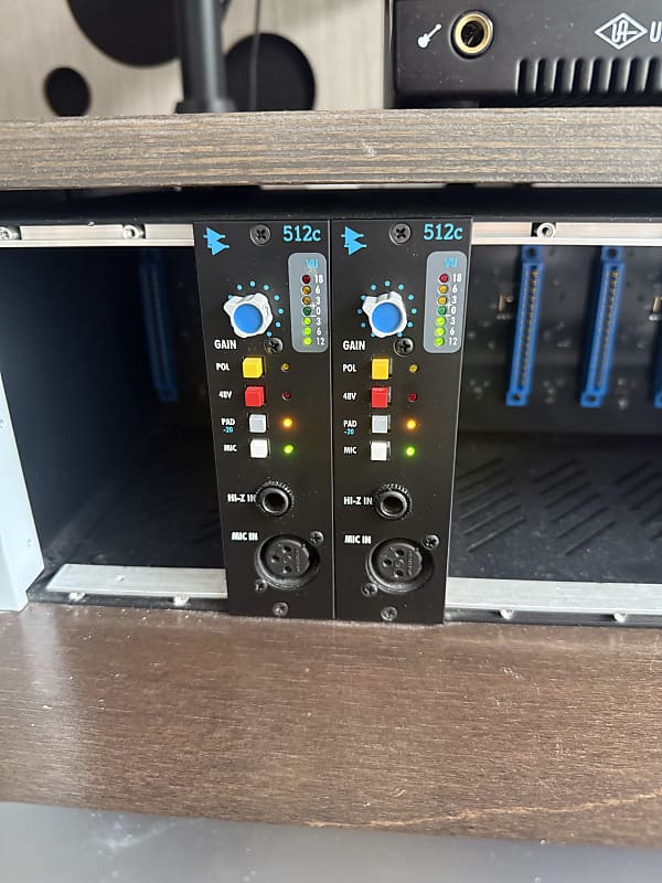 API 512c 500 Series Mic Preamp Module 2000 - Present - Black image 1