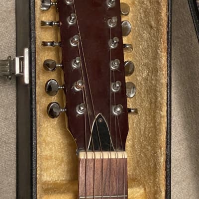 1970’s Elger Custom Built 12 Acoustic Dreadnought Guitar + Case MIJ Japan True Lawsuit Ibanez image 3