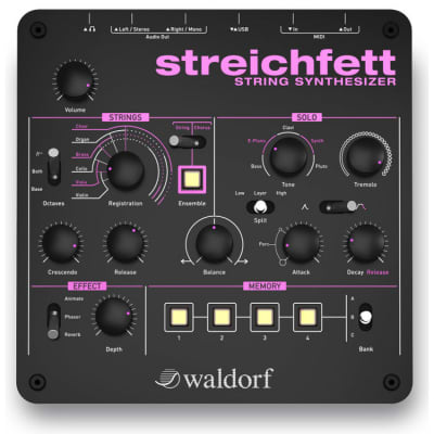 Waldorf Streichfett string synthesizer / synthé de cordes