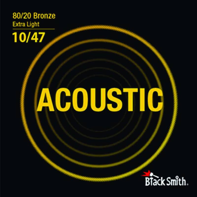 BLACKSMITH Acoustic 6 String Set, 80/20 Bronze - Extra Light 10-47 image 1