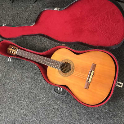 MALAGA vintage classical guitar model M54 made in Japan early 1970s with original vintage case. image 1