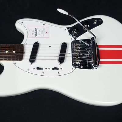Fender Japan FSR Limited Edition Olympic White/Red Competition Mustang MIJ Domestic Only Model. image 4