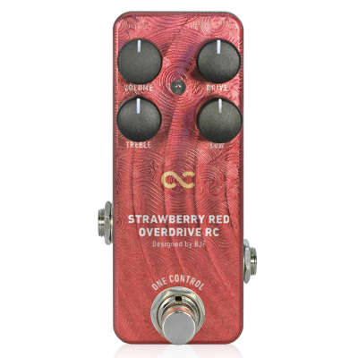 Reverb.com listing, price, conditions, and images for one-control-strawberry-red-overdrive