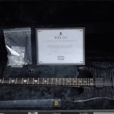 ESP KH-20 Kirk Hammett 20th Anniversary Flamed Maple Top & Neckthrough Metallic Tone image 4