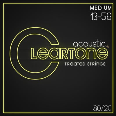 Cleartone 7613 Acoustic Guitar Strings 80/20 Bronze Medium Coated Set 13-56
