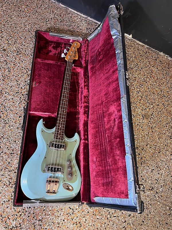 Hagstrom Electric Bass Guitar with Hard Case Vintage 1960's Reverb