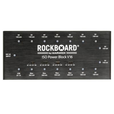 New Rockboard ISO Power Block V16 Isolated Guitar Effects Pedal Power Supply image 1
