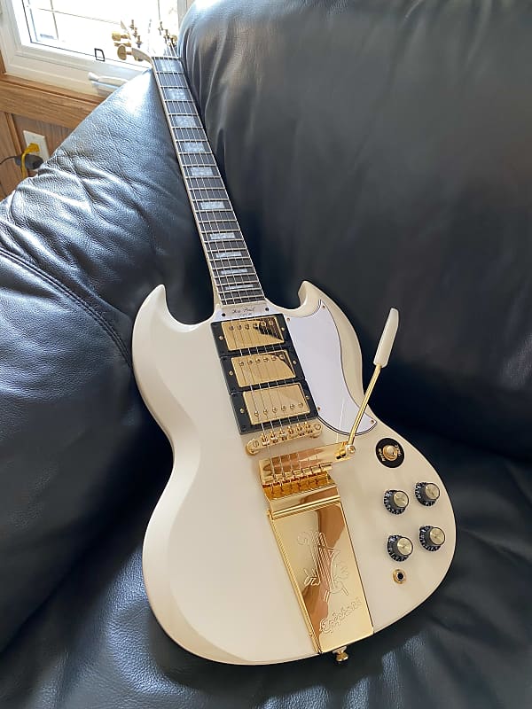 Epiphone Les paul SG Custom 2022 - White | Reverb Canada