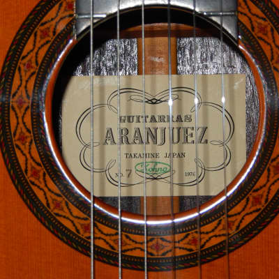 MADE IN 1976 BY TAKAMINE/KOHNO - ARANJUEZ No7 - SUPERB CLASSICAL CONCERT GUITAR image 4