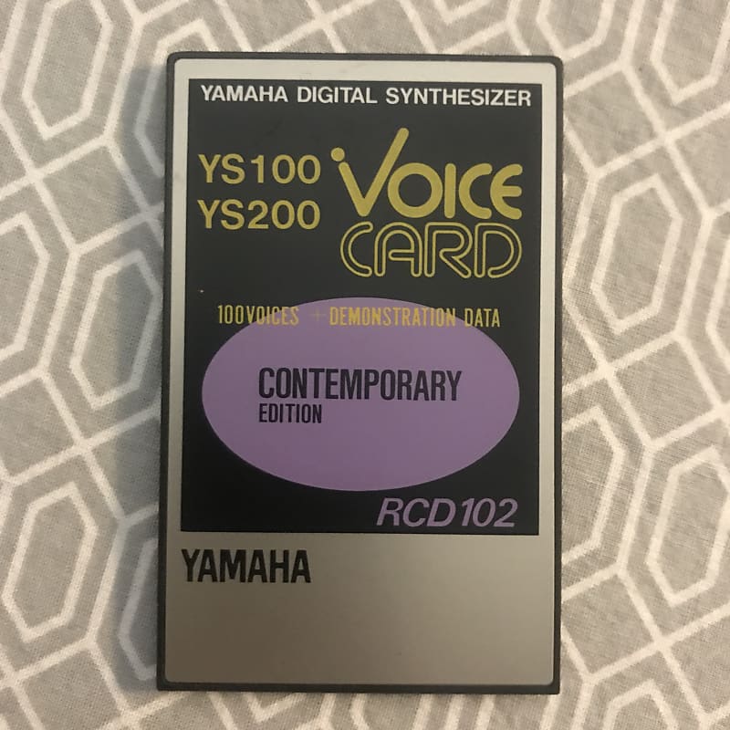 Yamaha RCD 102 Contemporary Voice Card for YS100 YS200 TQ5