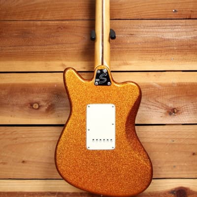 FENDER PAWN SHOP SUPER-SONIC MINT! 2012 Orange Flake Offset Guitar HH 08567 image 4