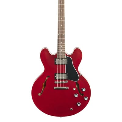 Gibson ES335 Dot Semi-Hollowbody Electric Guitar Satin Cherry with Case image 2