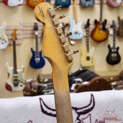 Fender Custom Shop Wild West Guitars 25th Anniversary 1960 Stratocaster Hardtail Madagascar Rosewood Fretboard Heavy Relic Black 7.20 LBS image 11