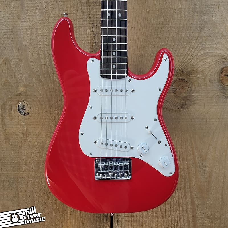 Squier Mini Stratocaster Electric Guitar Red Used