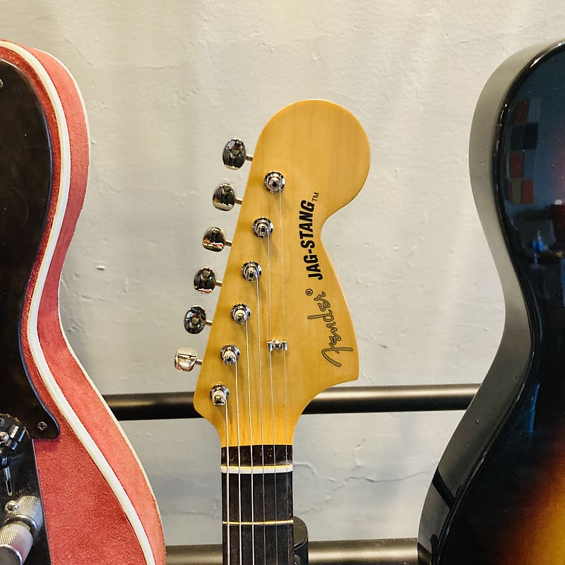 ギター Fender Mexico Kurt Cobain Jag-Stang Fender Kurt Cobain Jag-Stang Electric Guitar - Sonic Blue