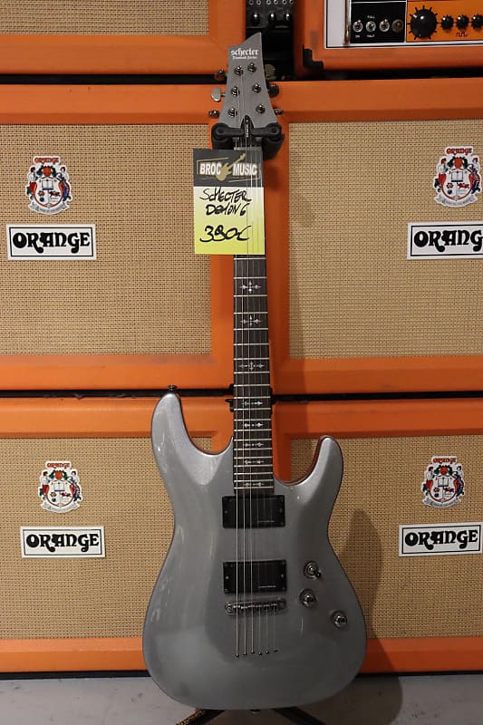 Schecter Demon 6 silver | Reverb Lithuania