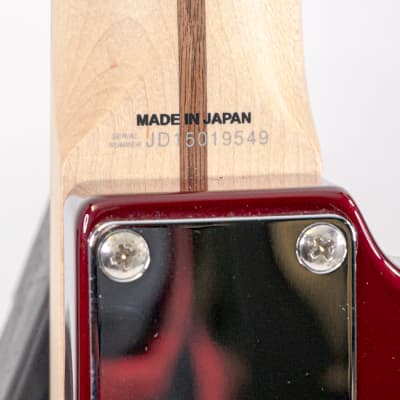2015 MIJ Fender Aerodyne Stratocaster AST Candy Apple Red w/ Matching Headstock, Tremolo Arm, Gigbag image 12