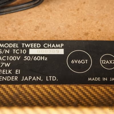 1991 Fender Custom Edition Tweed Champ Class A Tube Amp, Japan MIJ image 9