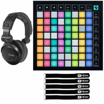 Novation Launchpad X Grid DJ Studio Controller for Ableton Live w Headphones image 1