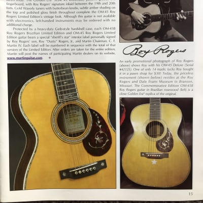Martin OM-45 Roy Rogers Commemorative Edition 2006 image 12